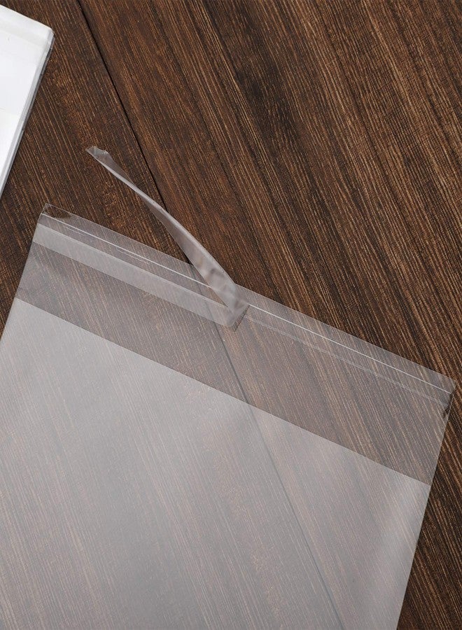 NObranded 50 pcs Clear 8" x 10"（20.3X25.4cm） Self Seal Cello Cellophane Bags Resealable Poly Bags 1.4 mils OPP Bag for Packaging Clothing, T Shirts, Party Decorative Gift - Image 5
